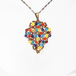 Pendant 40cm - Xochitl Grapes-Bronze Chain - Pendant 40cm - Laiton bronze